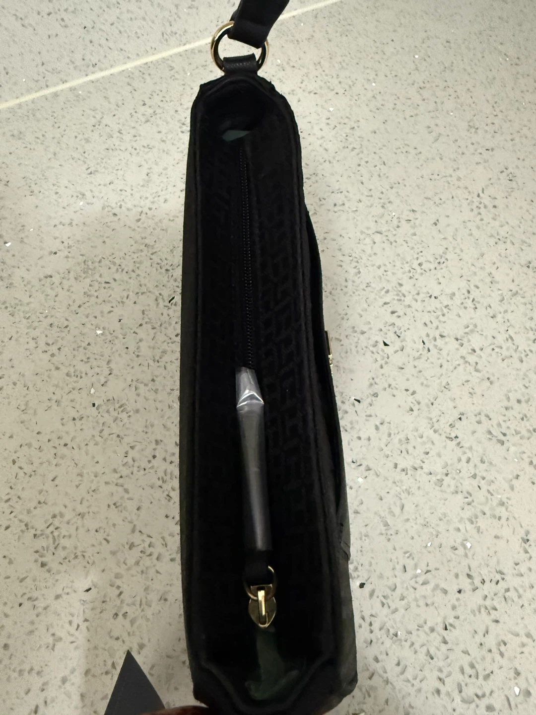 Tommy Hilfiger Black Monogram Shoulder Bag - photo 4