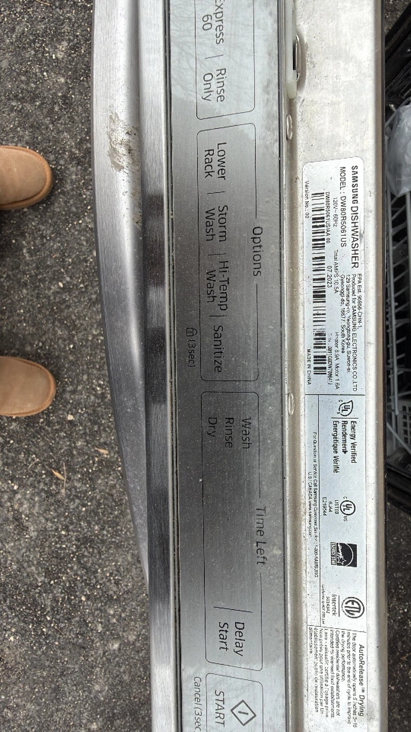 Samsung Stainless Steel Dishwasher - photo 3