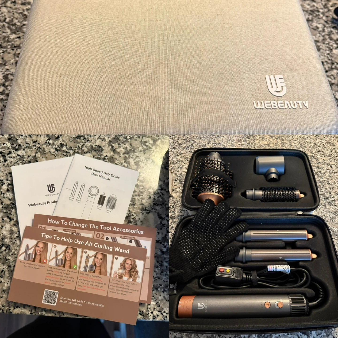 WEBEAUTY High Speed Hair Dryer and Styler Set