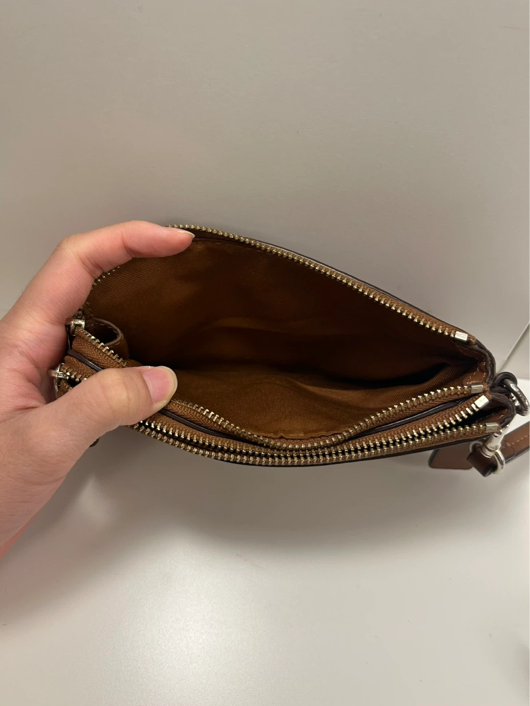 Coach Brown Leather Wristlet Wallet (Used) - photo 4