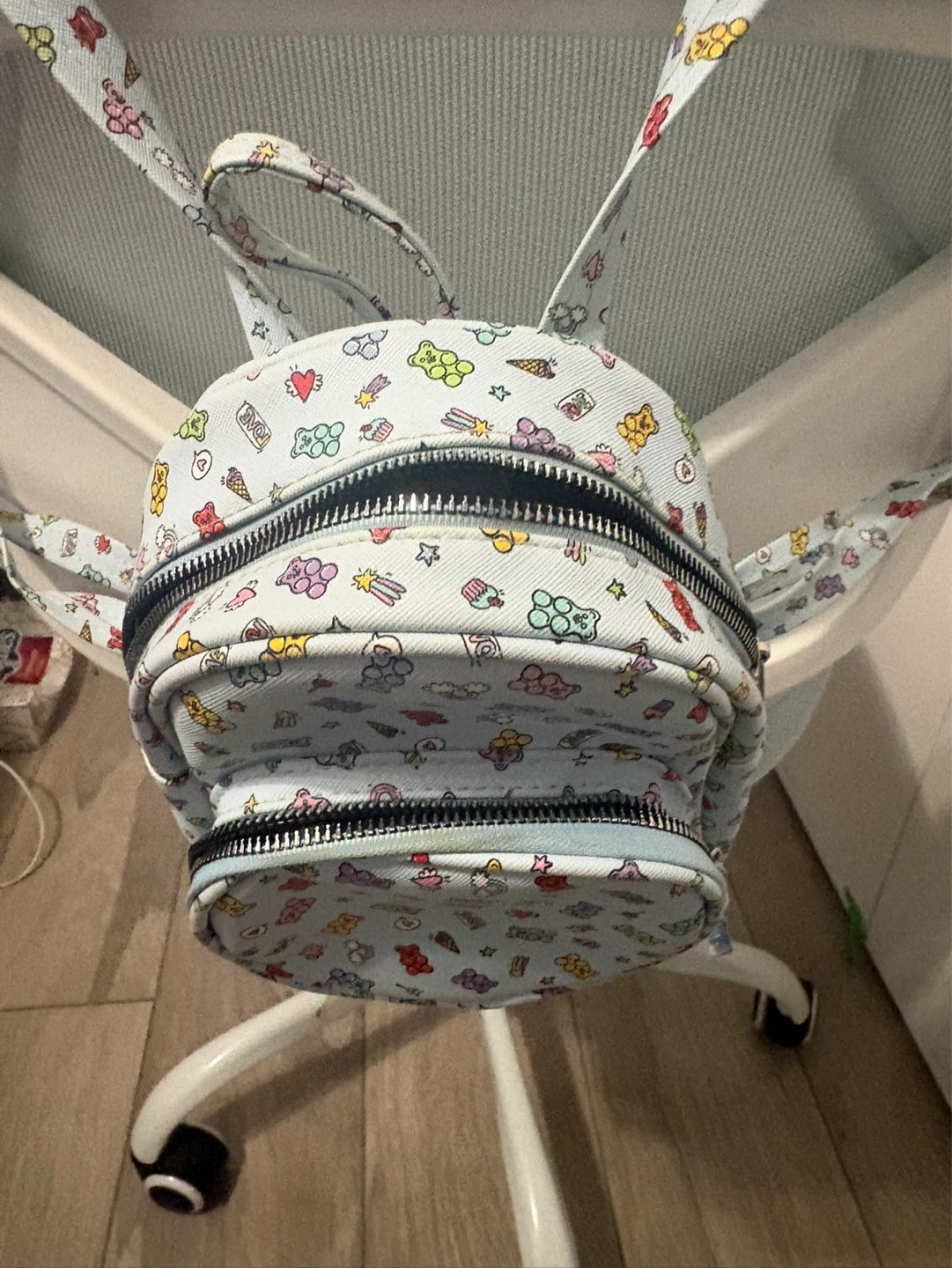 Light Blue Gummy Bear Print Mini Backpack - photo 2