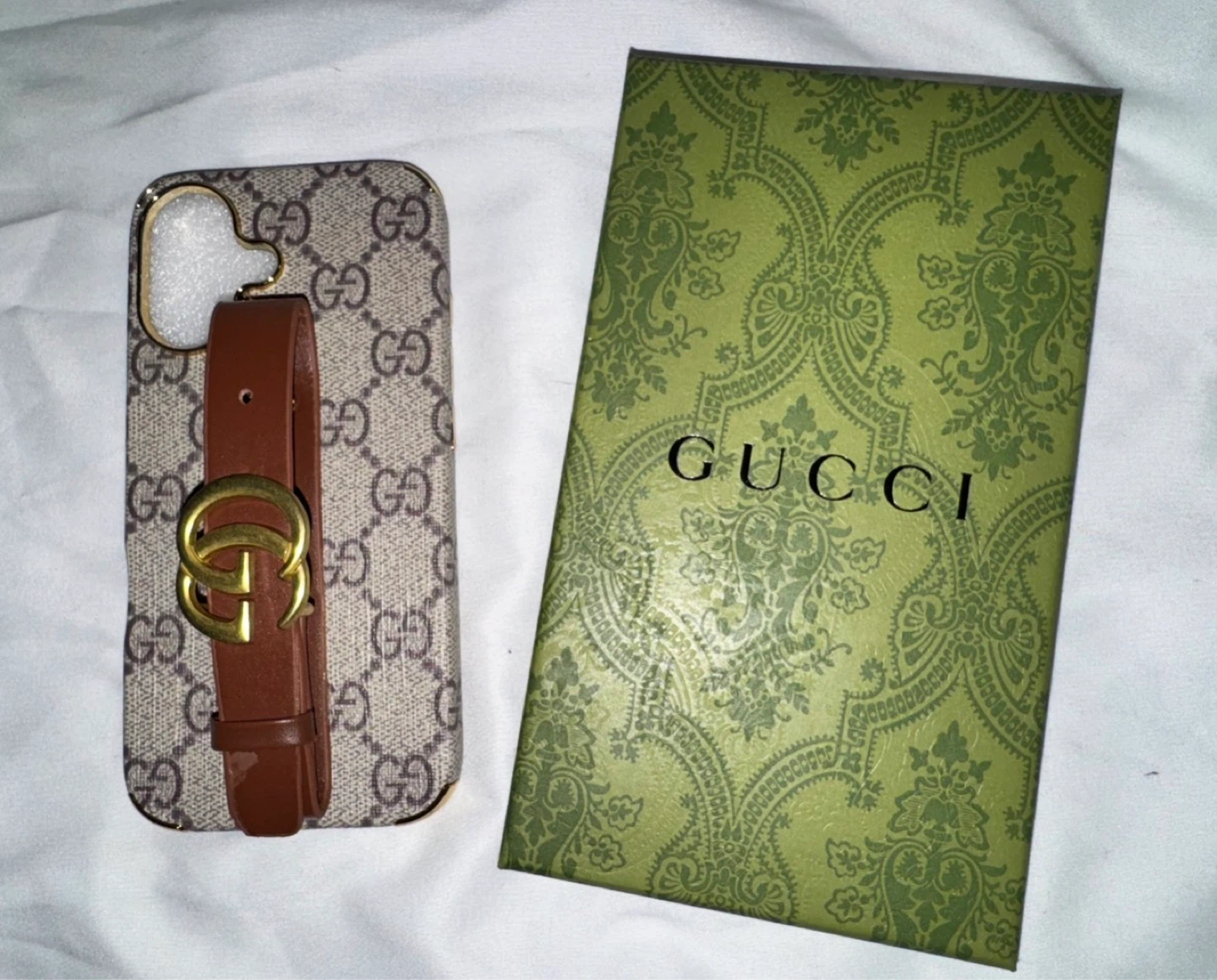 Gucci GG Monogram iPhone Case with Belt Detail