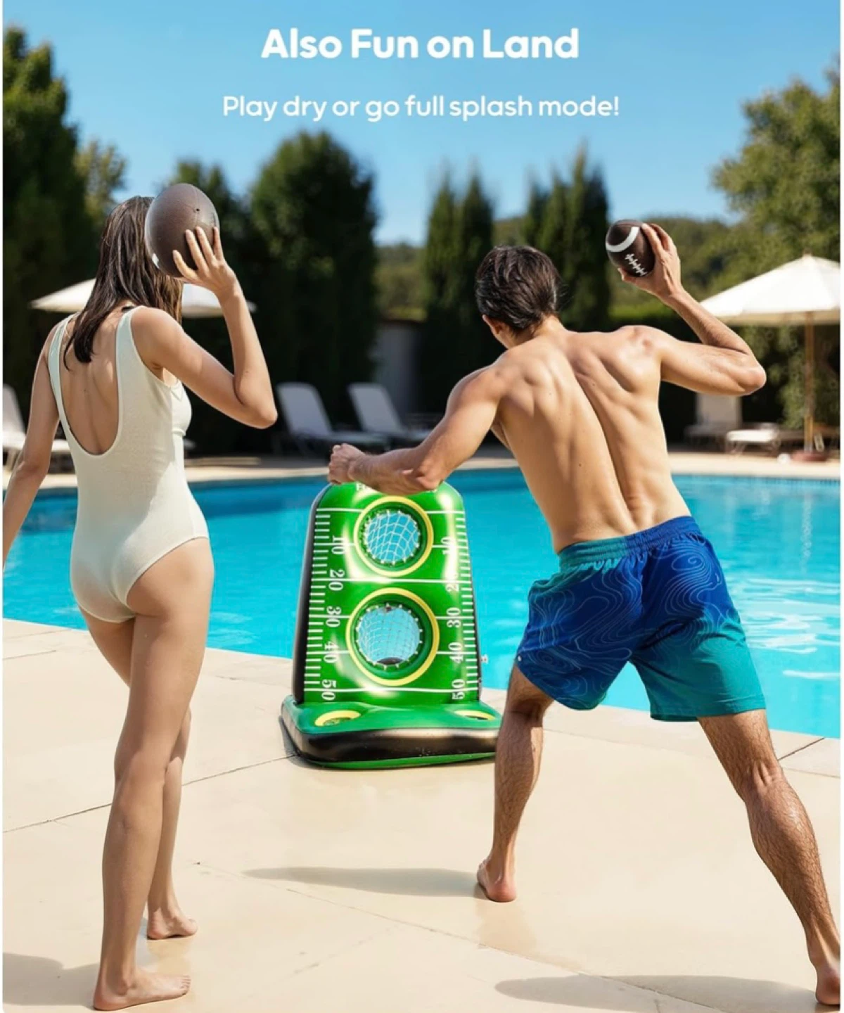 Brand New Inflatable Football Toss Game for Pool - photo 2