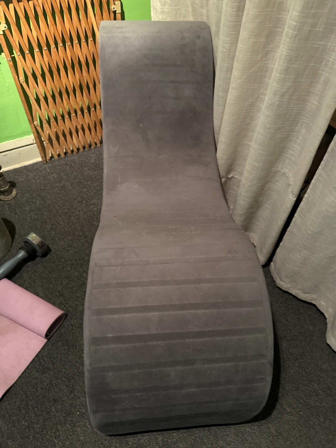 Grey S-Shaped Lounge Chair - photo 2