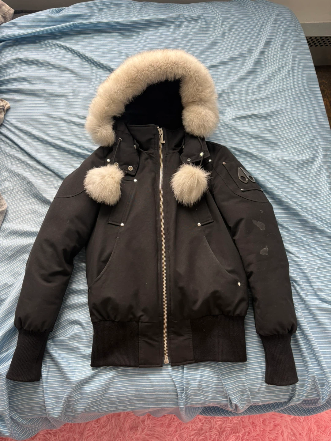 Moose Knuckles Down Filled Bomber Jacket