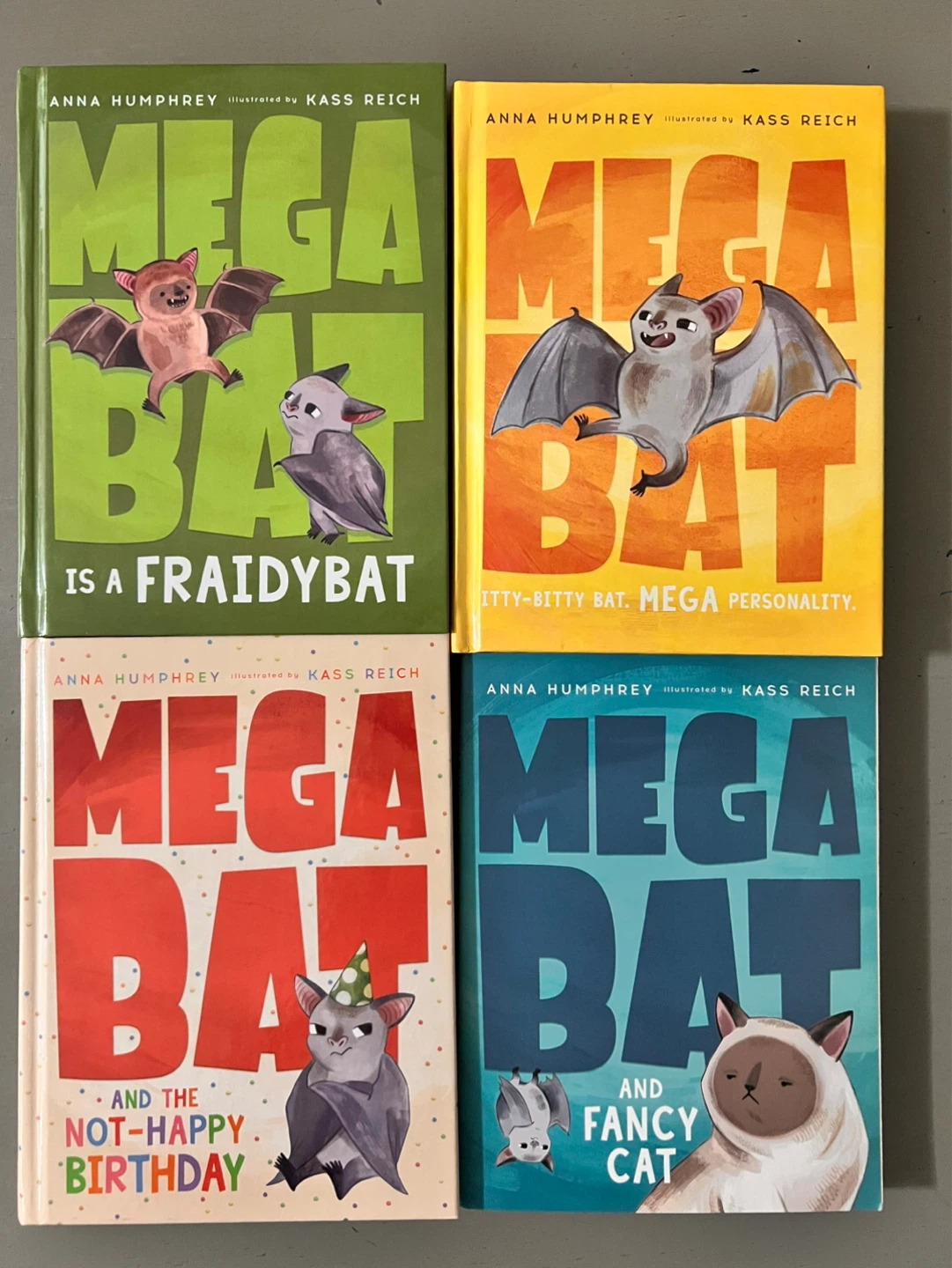 Mega Bat Book Set by Anna Humphrey