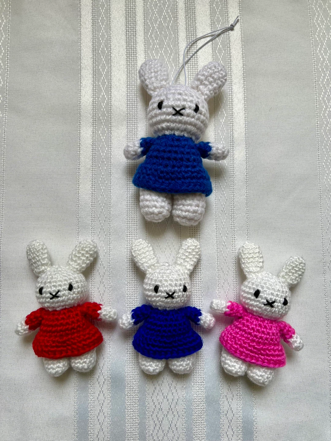 Handmade Crocheted Miffy Charms