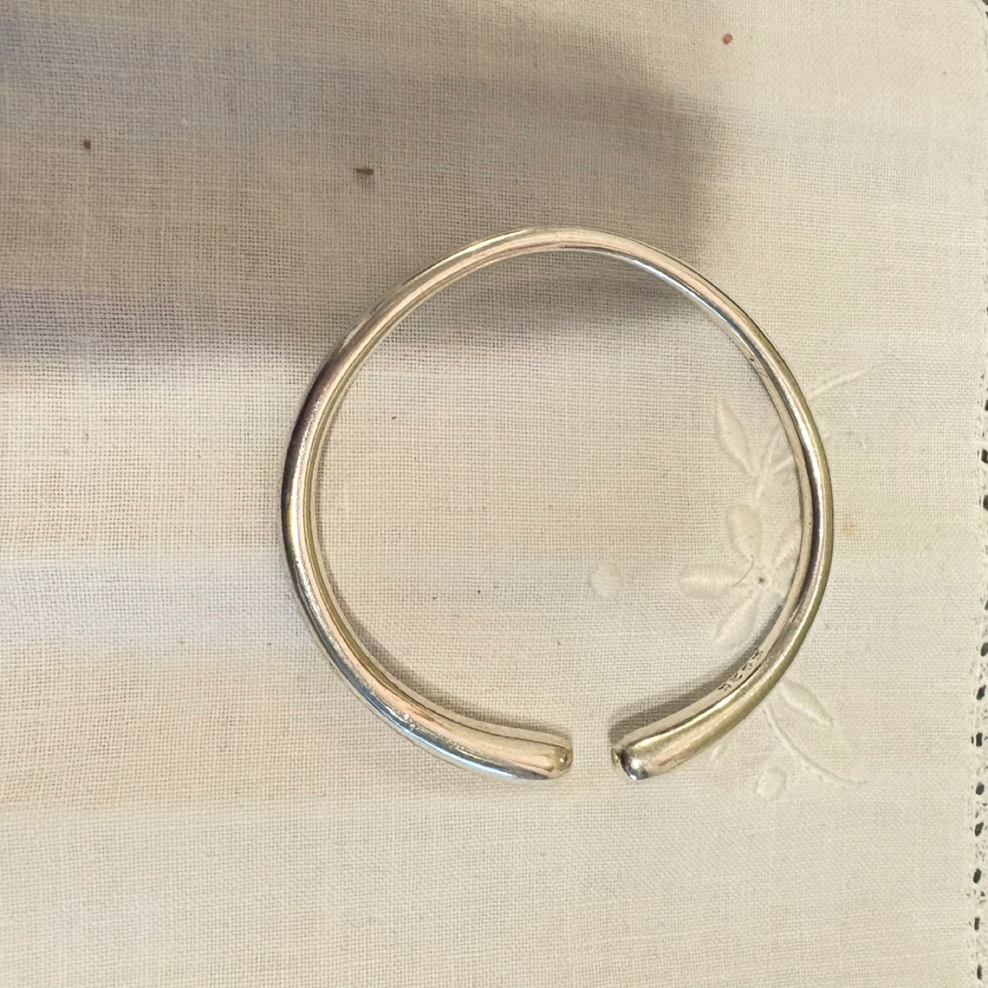 Sterling Silver Open Bangle Bracelet