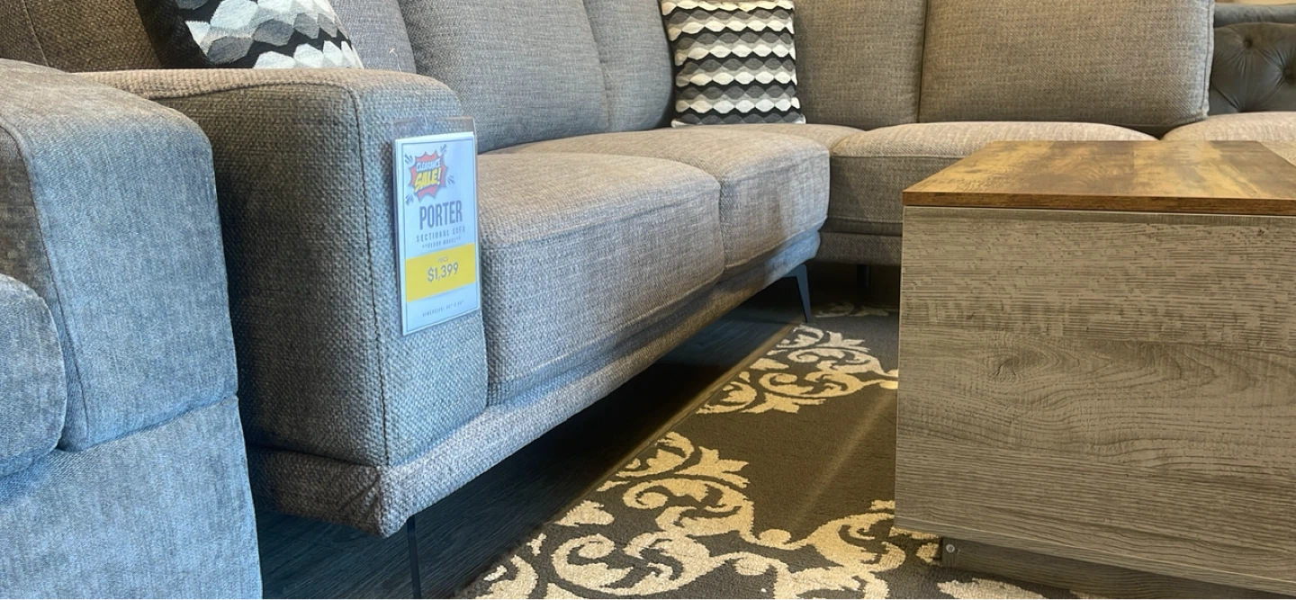 PREMIUM FLOOR MODEL!! Light Grey Sectional Sofa | Victoria, BC. - photo 5