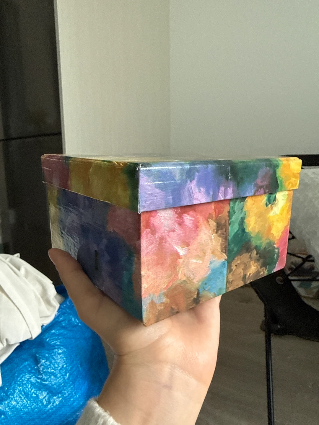 Hand-Painted Storage Box