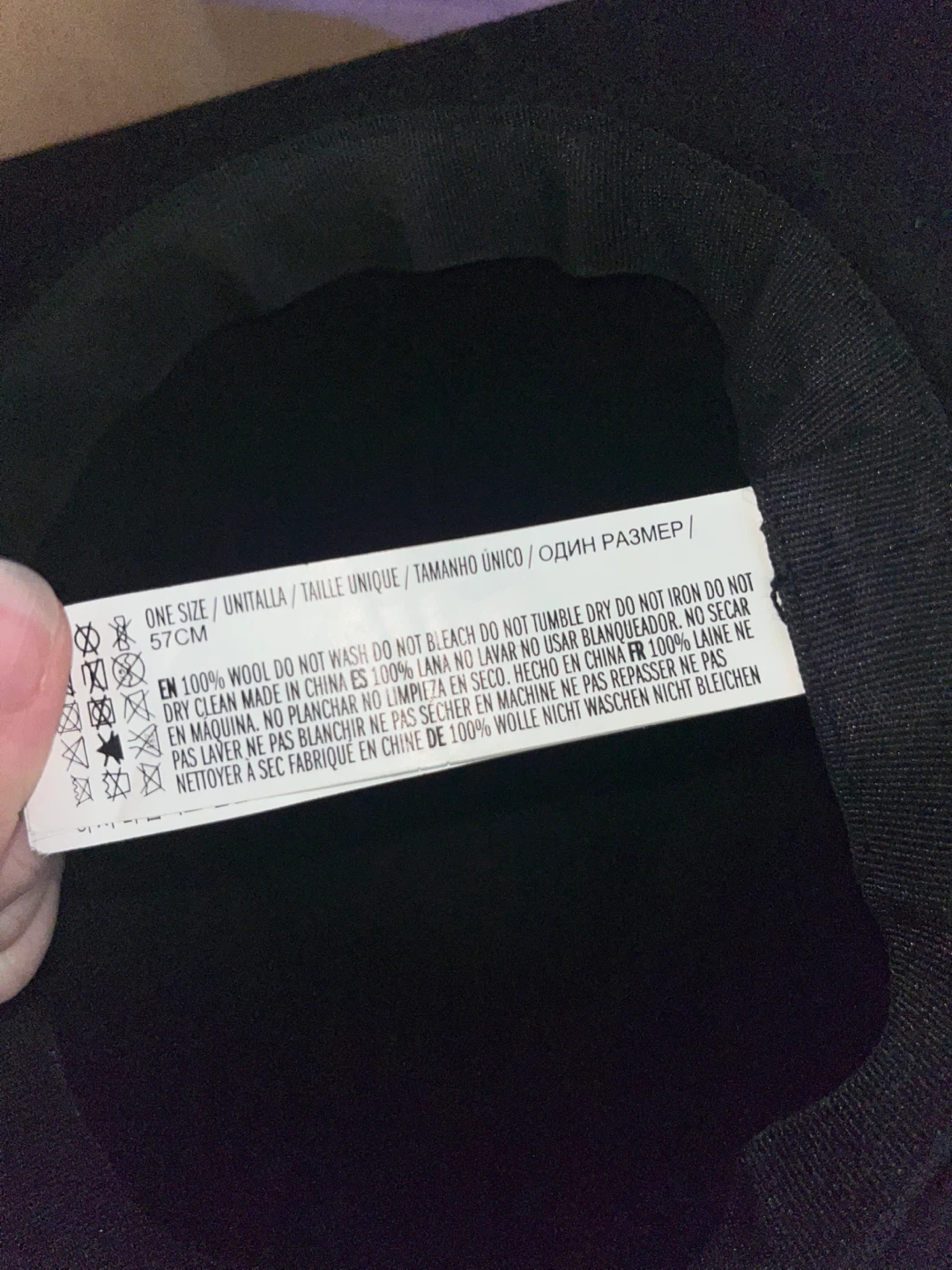 Black Wool Wide-Brim Hat - photo 4