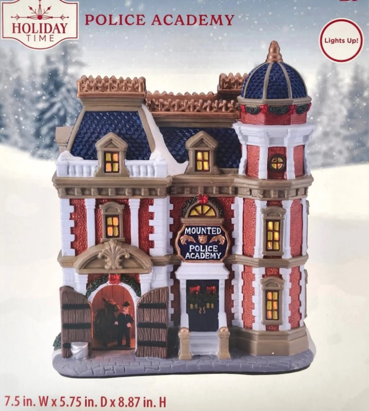 Holiday Time Mounted Police Academy Light-Up Building - photo 2