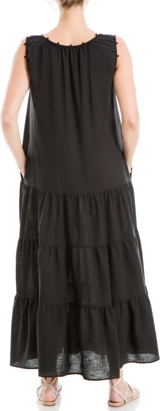 Lace Inset Tiered Maxi Dress MAX STUDIO LONDON - photo 2