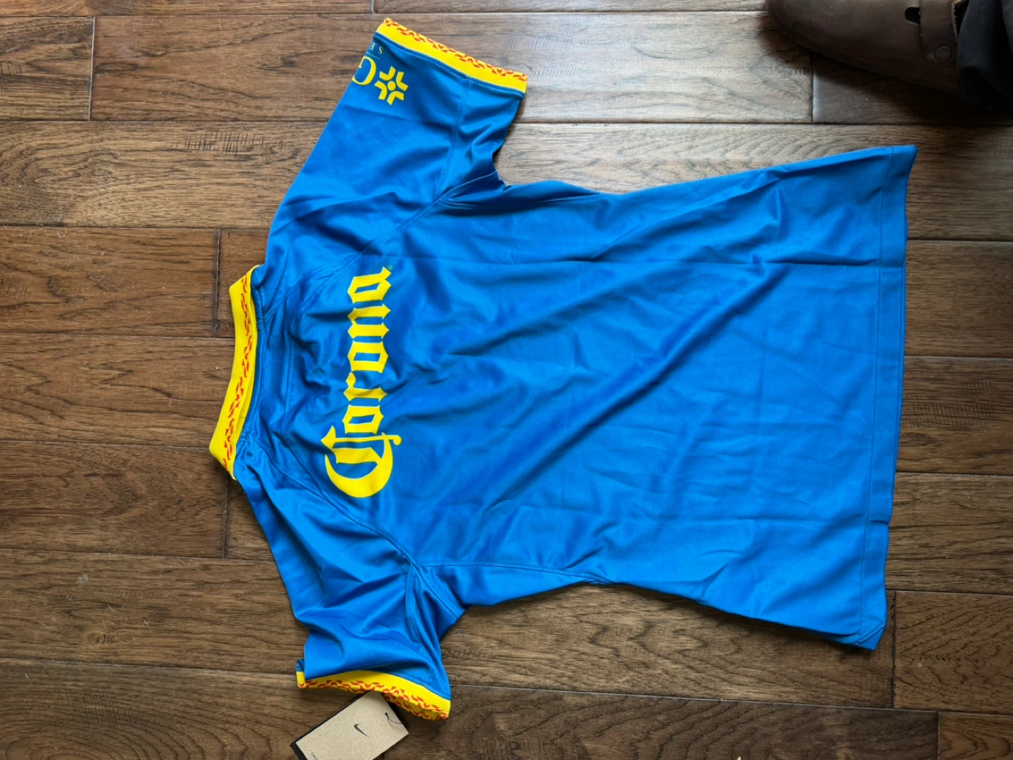 Nike Club America Soccer Jersey Womens Size S Blue Yellow - photo 3
