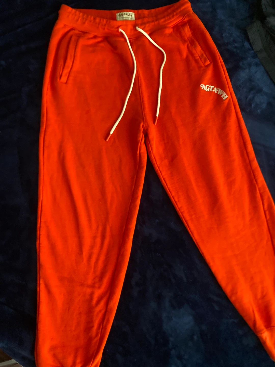 AG+TAWH Red Jogger Sweatpants Size Medium