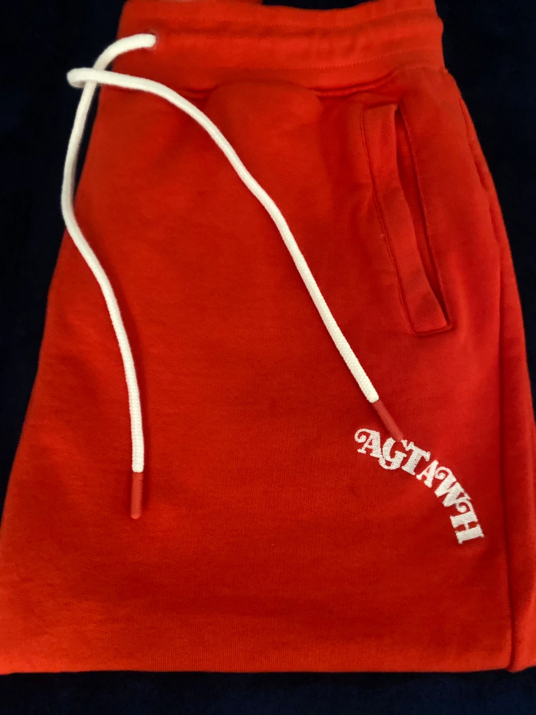 AG+TAWH Red Jogger Sweatpants Size Medium - photo 3