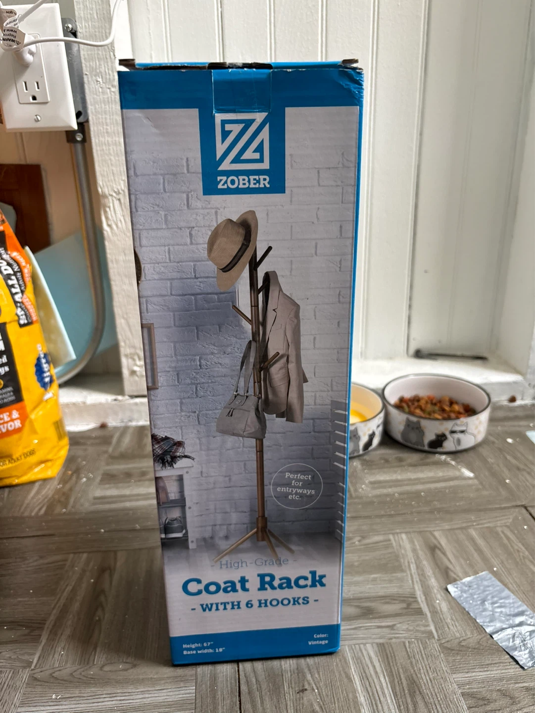 Zober Coat Rack with 6 Hooks