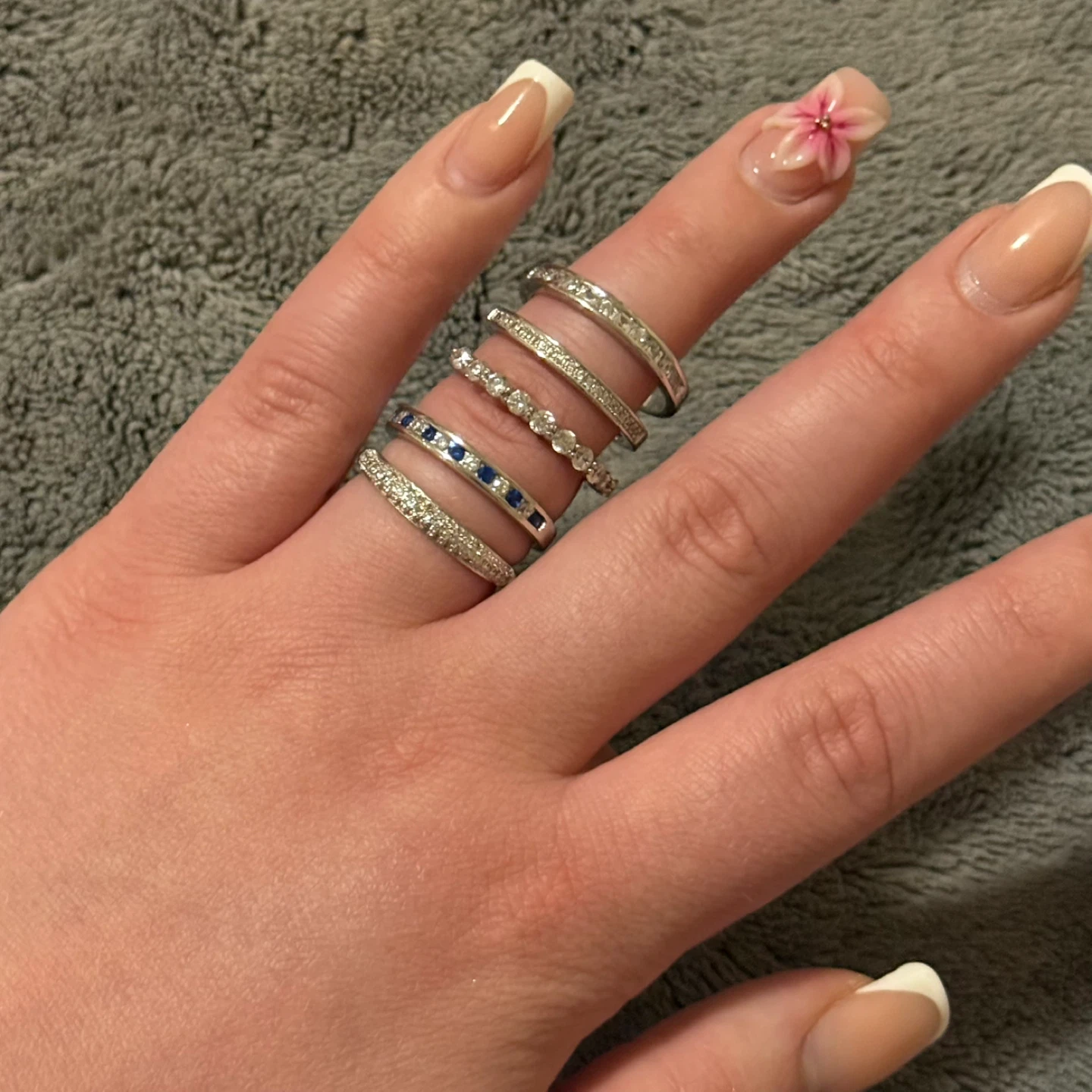 Set of 5 Sterling Silver Rings - photo 3