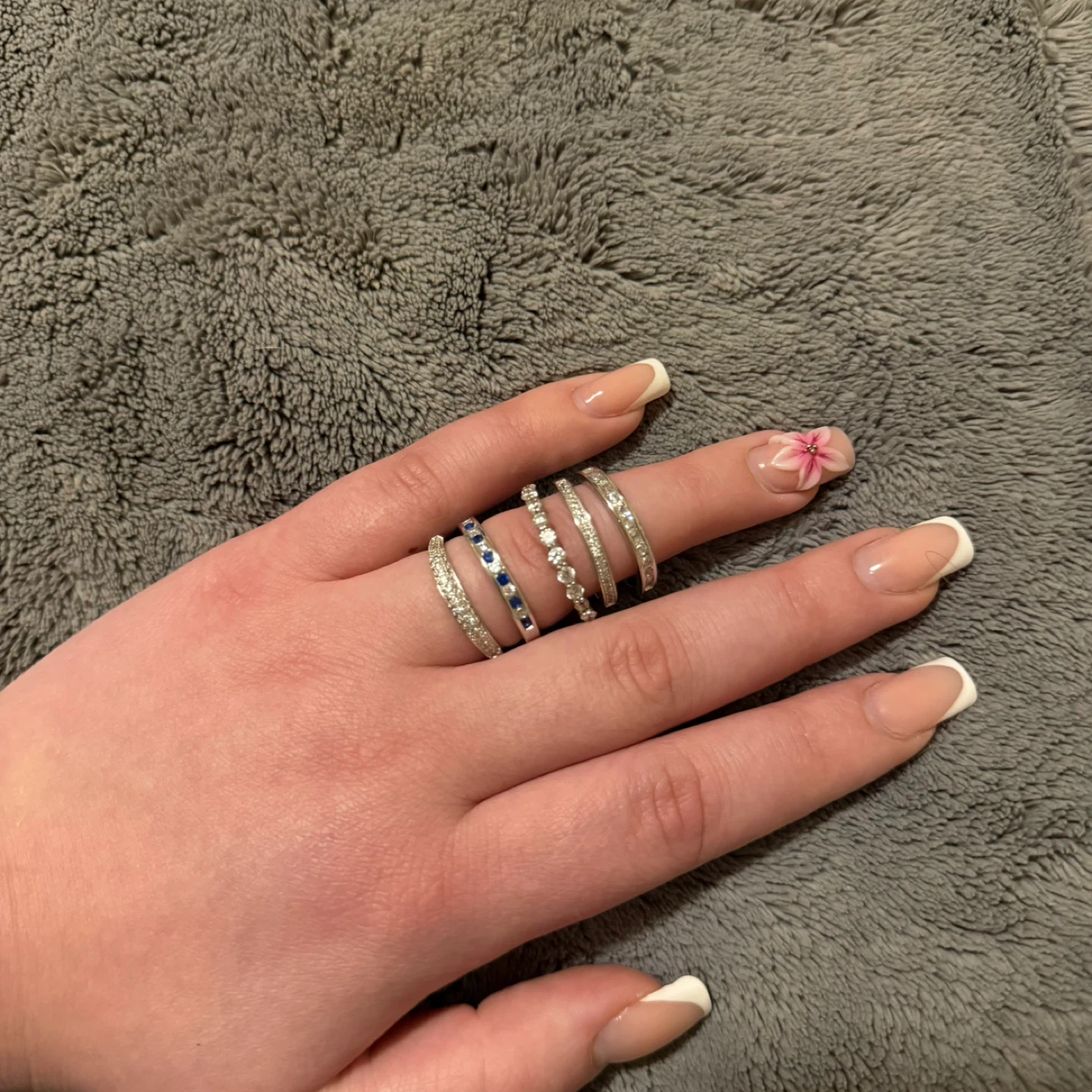 Set of 5 Sterling Silver Rings - photo 4