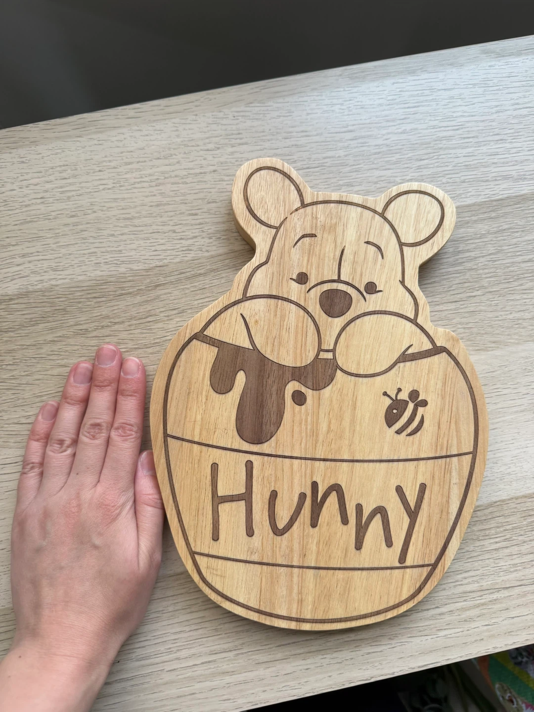 Brand new solid wood Winnie the Pooh cutting board - photo 2