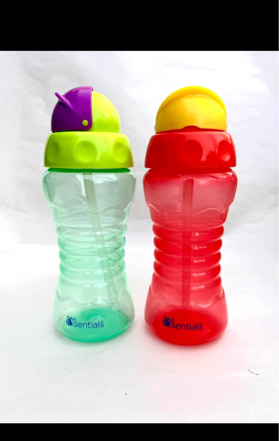 FREE - First Essentials Sippy Cups with Straws - Red and Green - photo 2