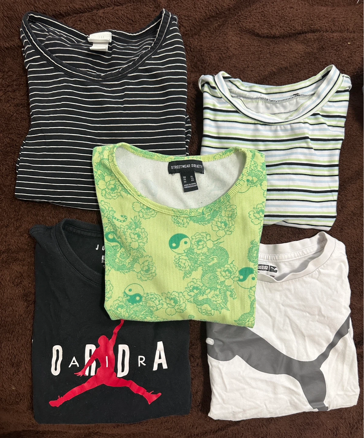 5 Graphic T-Shirts - Jordan, Puma, Streetwear Society & more