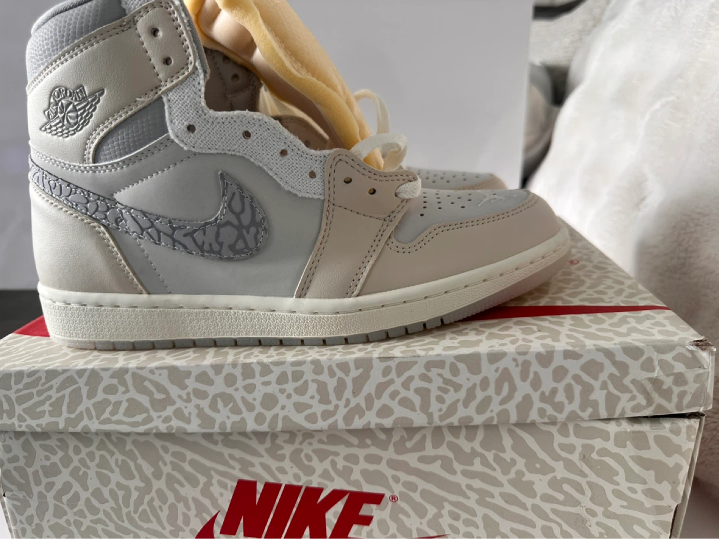 Jordan 1 Retro High OG SE Elephant Print Sneakers - photo 2