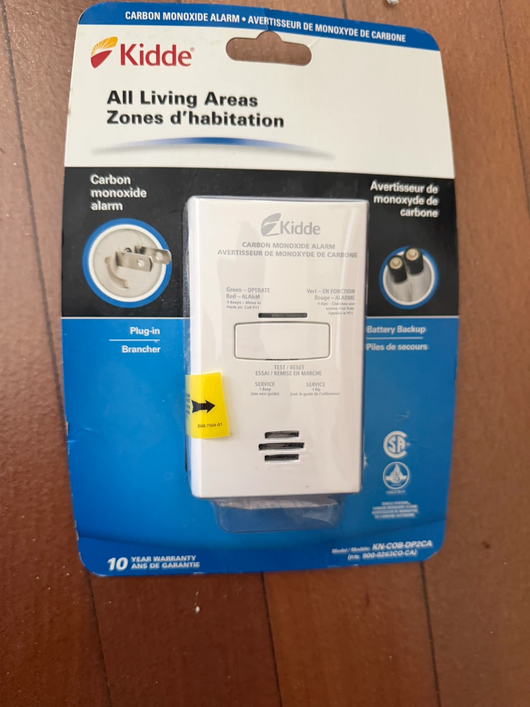 Kidde Carbon Monoxide Alarm KN-COB-DPCA - photo 2