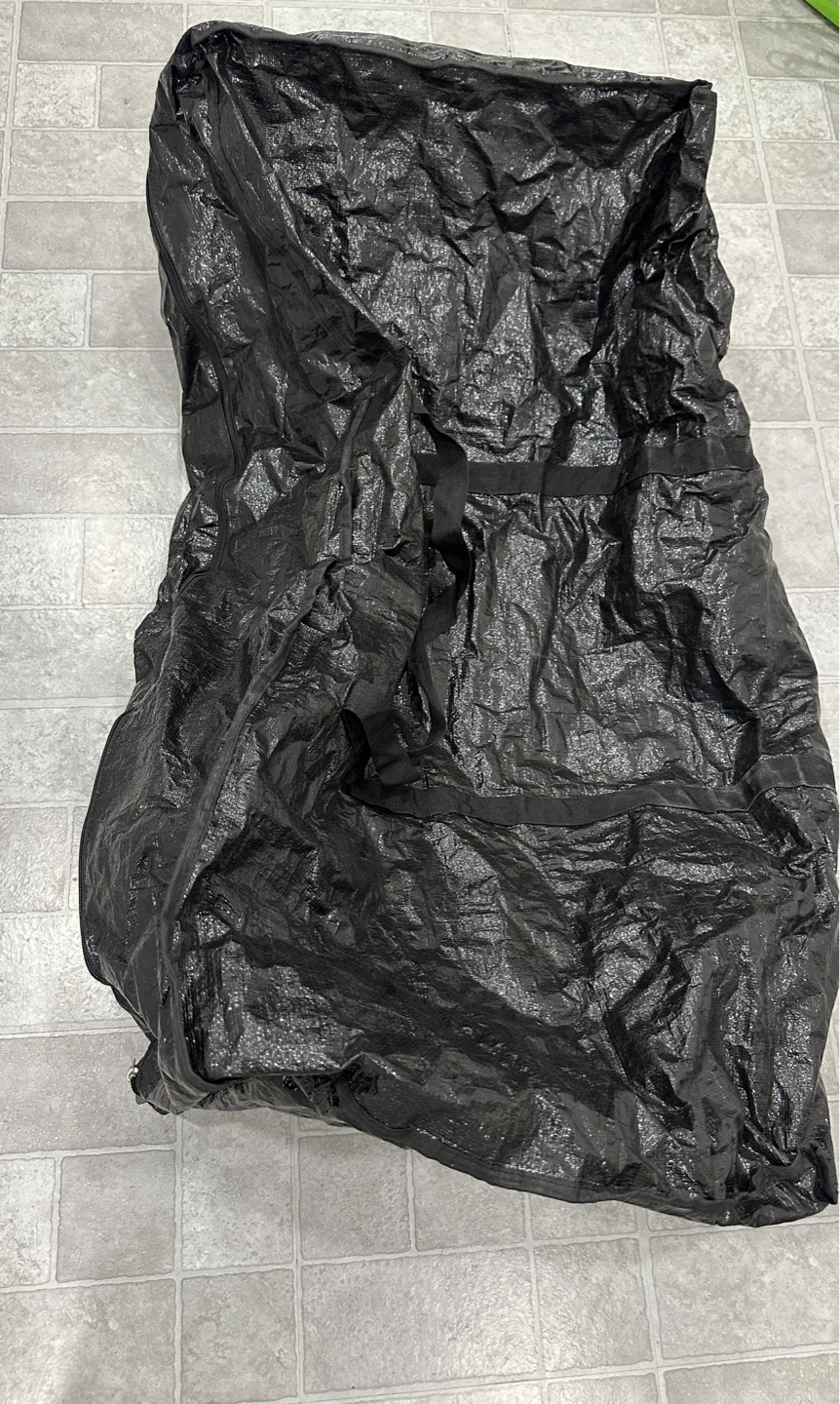 Black Duffel Bag / Storage Bag with Zipper - photo 5