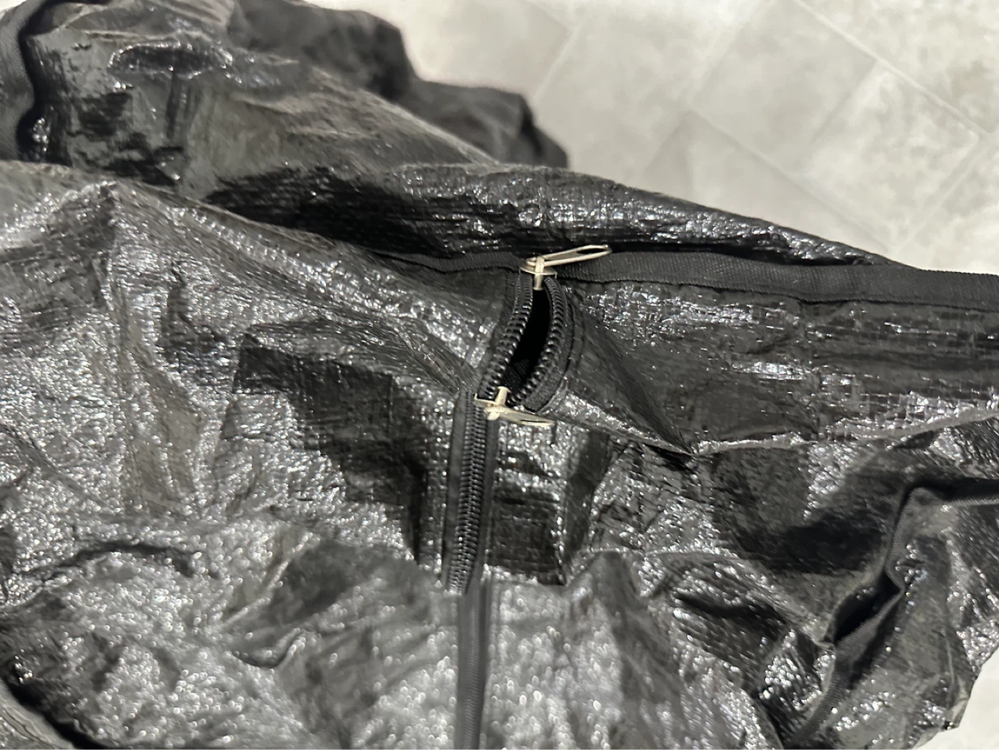Black Duffel Bag / Storage Bag with Zipper - photo 4