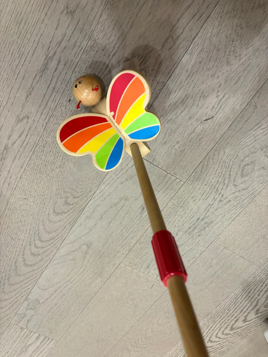 Wooden Butterfly Push Toy