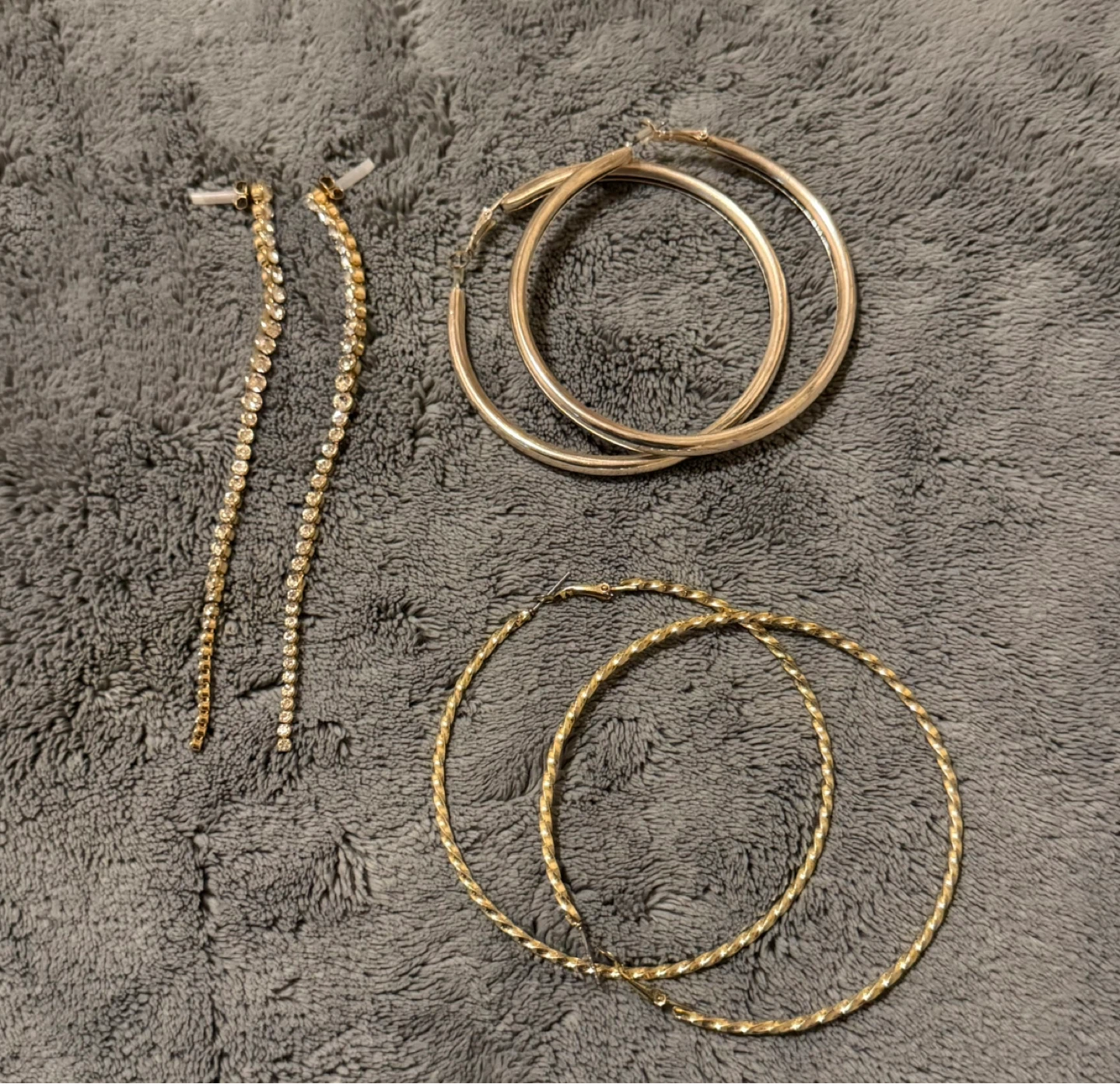 Assorted Gold Tone Earrings