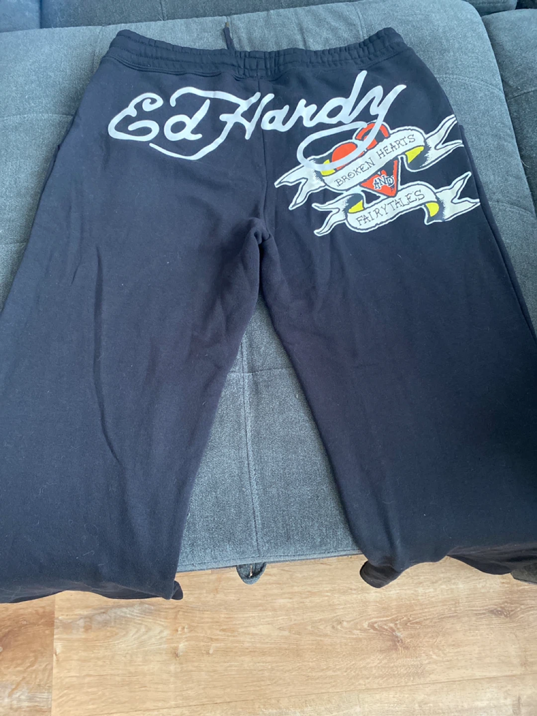 Ed Hardy Black Sweatpants