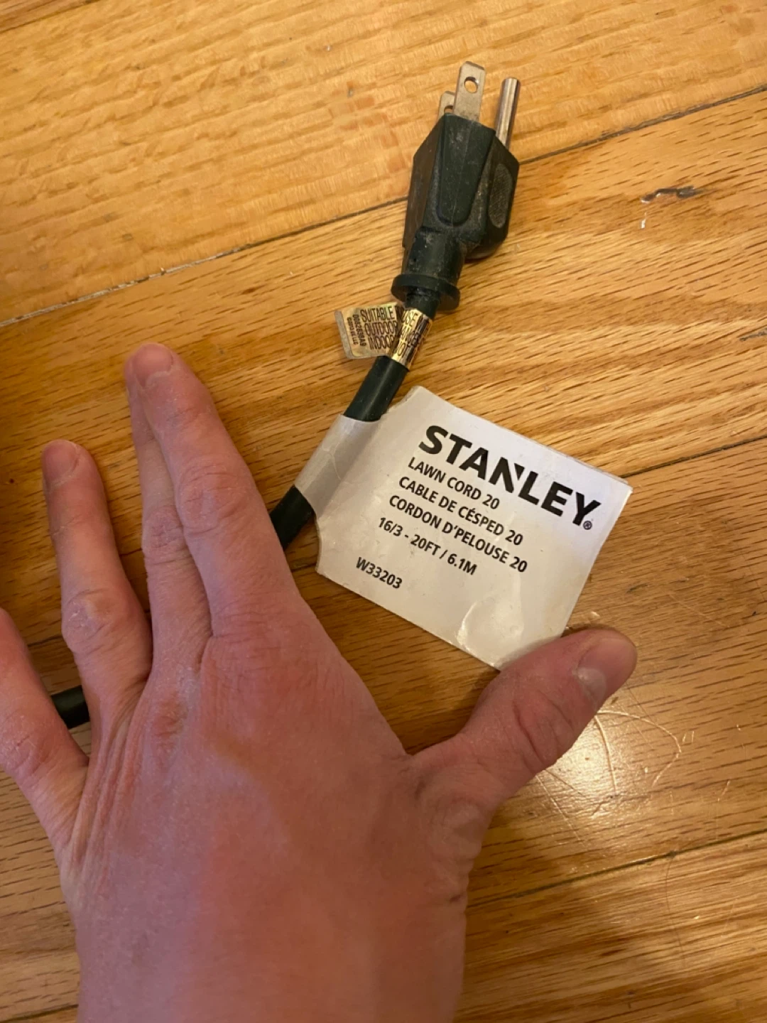 Stanley 20ft Lawn Extension Cord - photo 3
