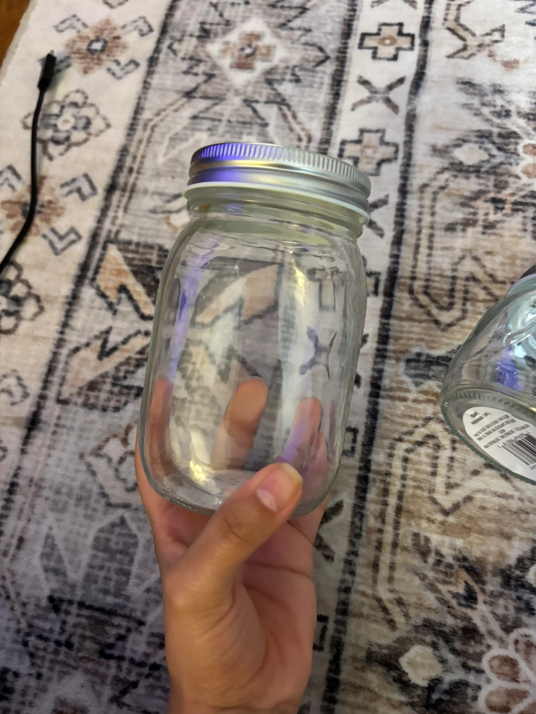 Heritage Glass Mason Jars with Lids (Set of 2) - photo 4