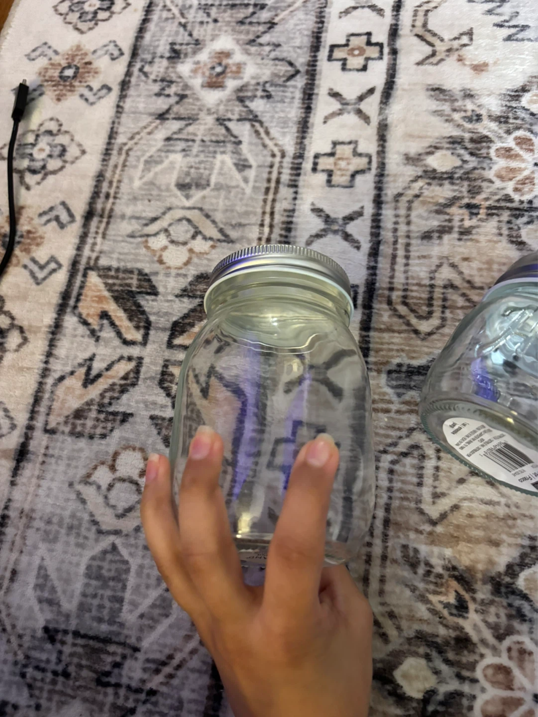 Heritage Glass Mason Jars with Lids (Set of 2) - photo 5