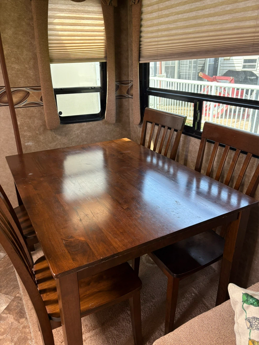 Wooden Dining Table and 4 Chairs - photo 3