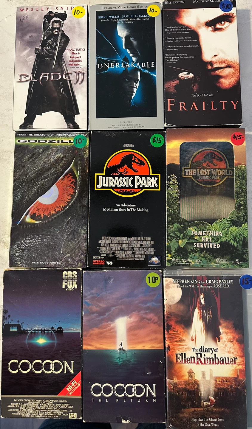Vintage VHS Horror Movies For Sale - photo 4