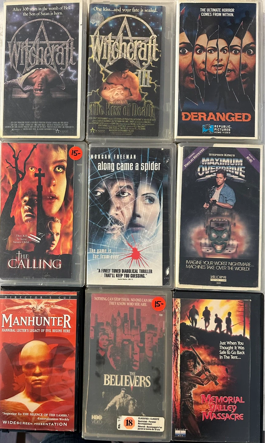 Vintage VHS Horror Movies For Sale - photo 5