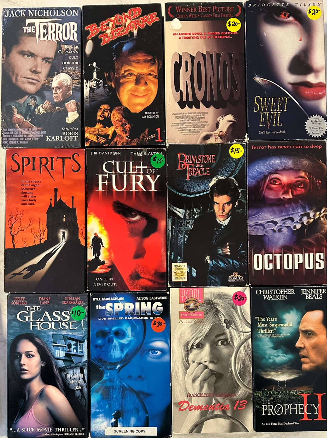 Vintage VHS Horror Movies For Sale - photo 2