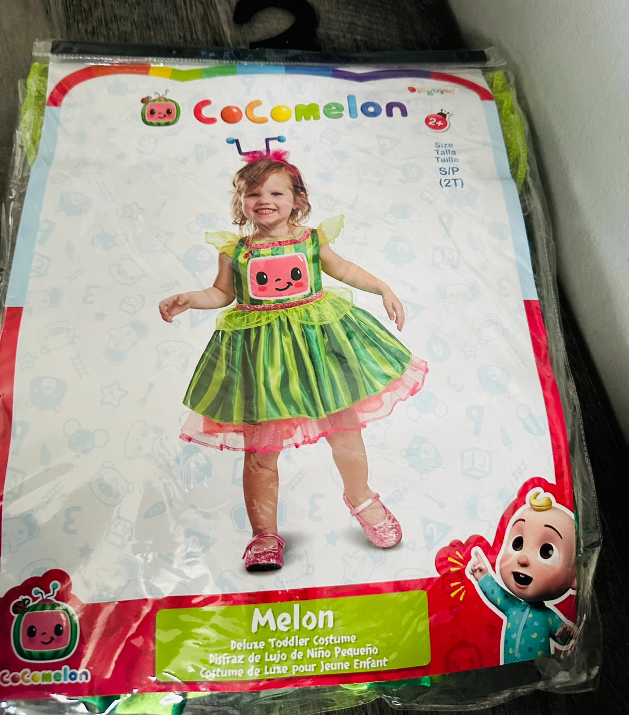 Cocomelon "Melon" Toddler Costume Dress Size S/P (2T)