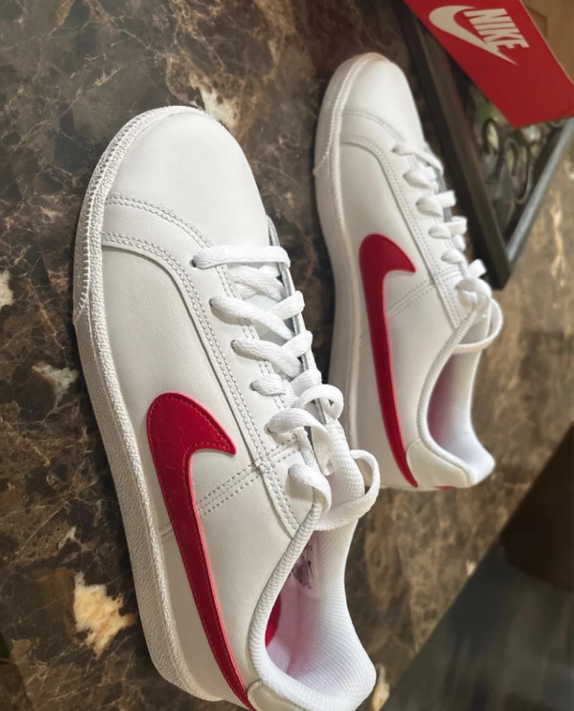 Nike Court Royale 2 Low White Red Shoes - photo 3
