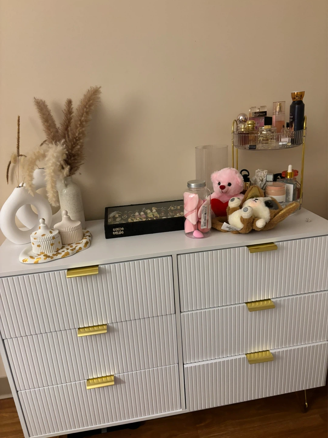 White Dresser with Gold Legs - photo 3