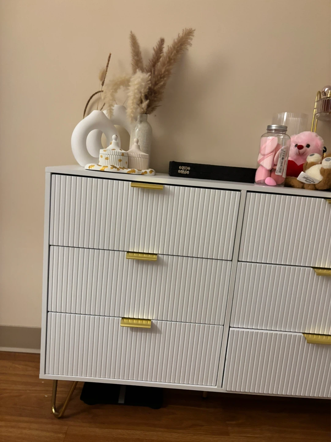 White Dresser with Gold Legs - photo 5