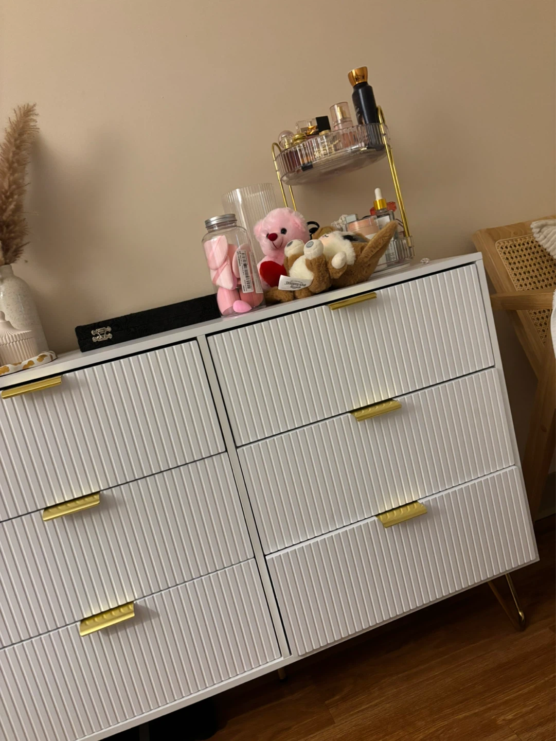 White Dresser with Gold Legs - photo 4