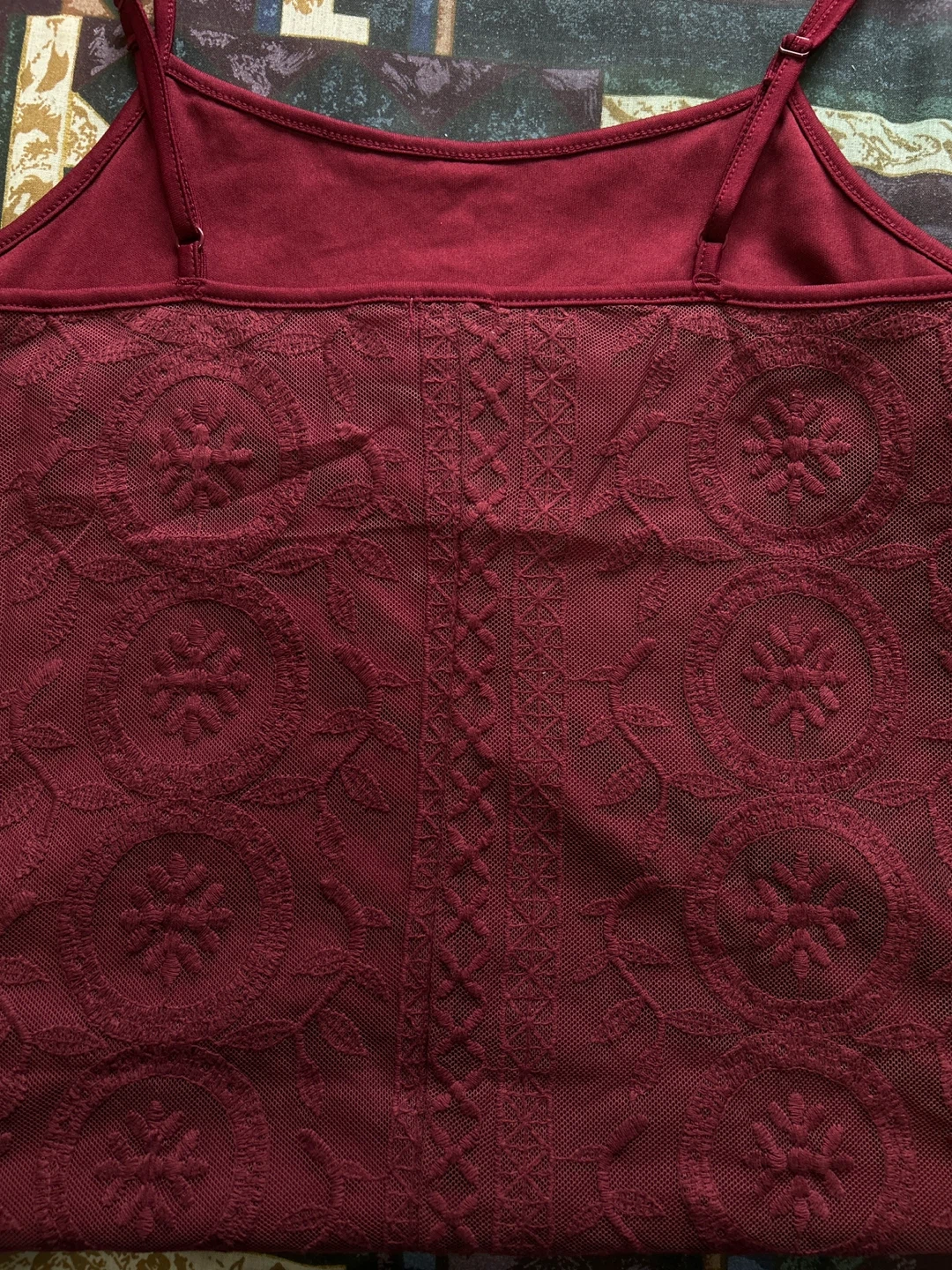 GARAGE Women's Burgundy Lace Camisole - photo 4