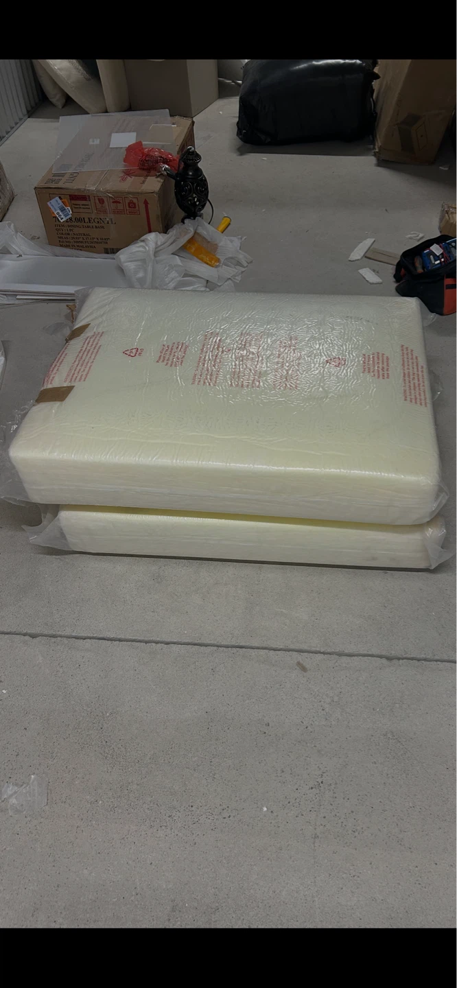 New Set of 2 Foam Upholstery Cushions 32” X 25” X 6” $25 Each - photo 2