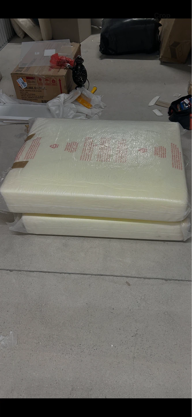 New Set of 2 Foam Upholstery Cushions 32” X 25” X 6” $25 Each