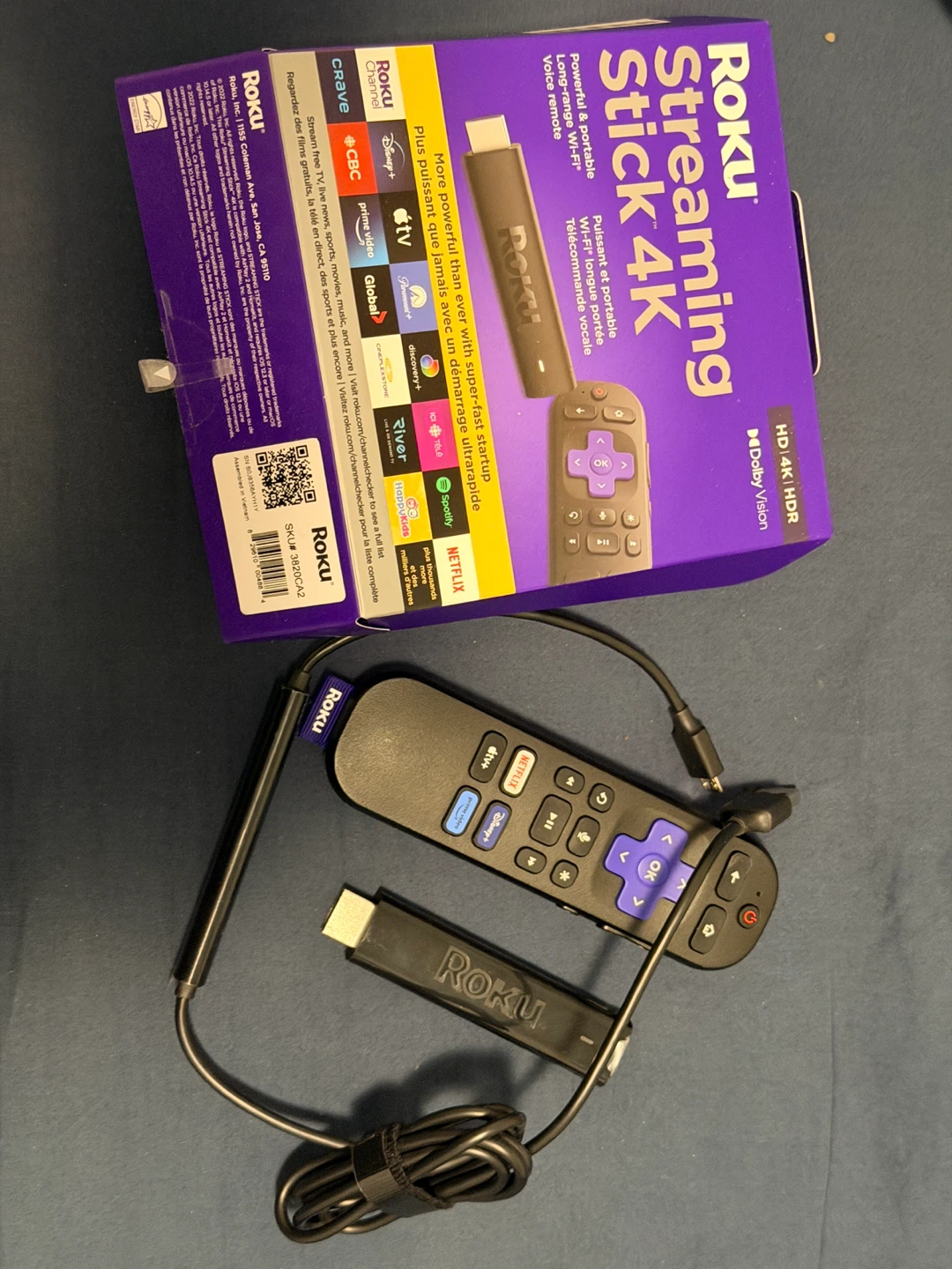 Roku Streaming Stick 4K with Voice Remote