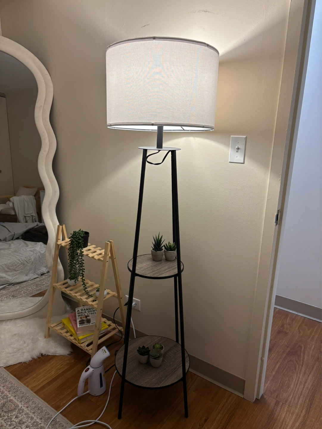Floor Lamp with Shelves